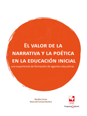 cover image of El valor de la narrativa y la poética en la educación inicial